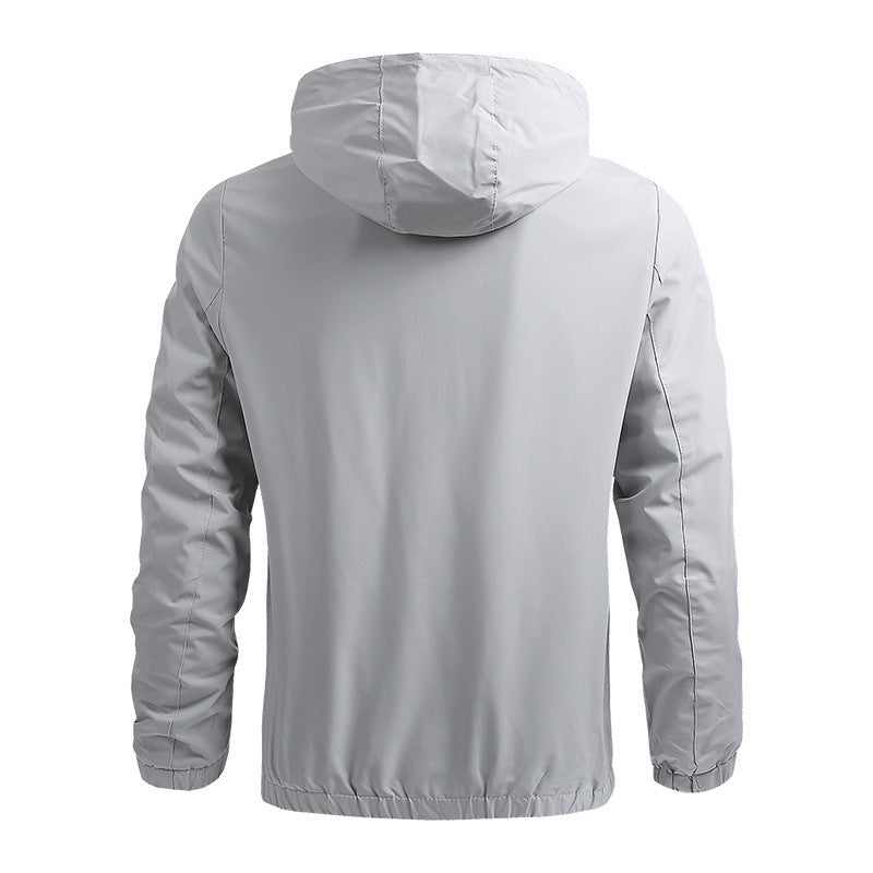 Lightweight Water-Resistant Hooded Jacket