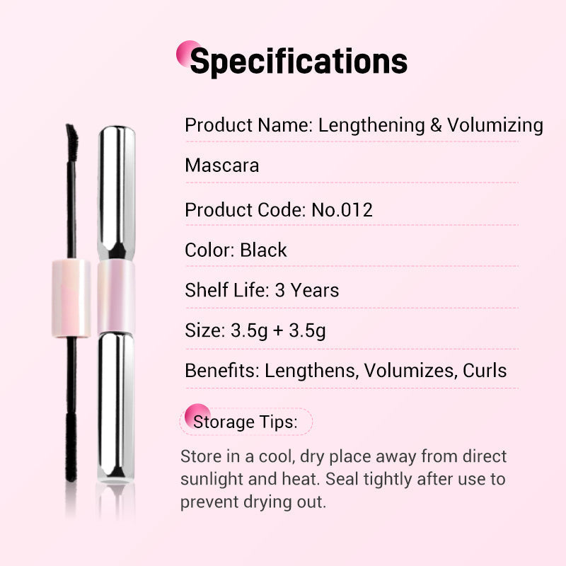 Dual-Tip Waterproof Lengthening & Curl Mascara