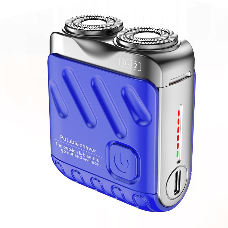 Mini Electric Rotary Dual Ring Pocket Shaver