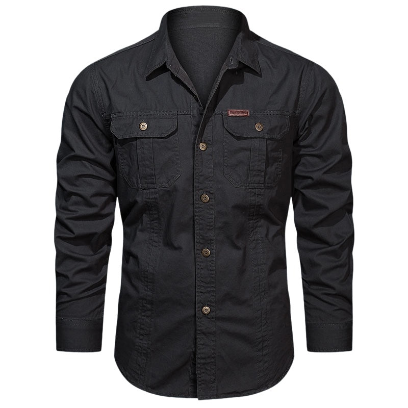 Men's Long Sleeve Cotton Workwear Shirt