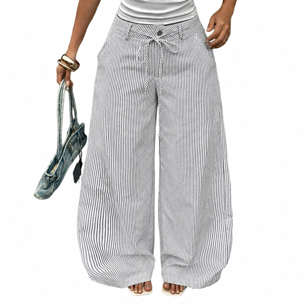 Women's Wide Leg Striped Pants