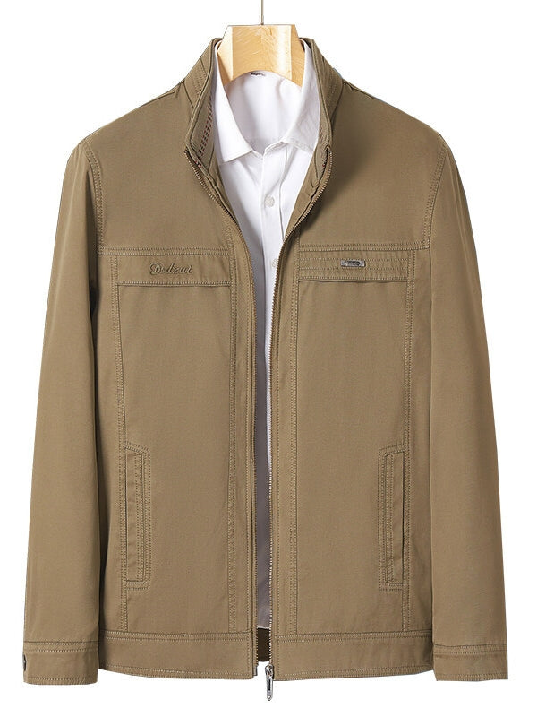Men’s Classic Stand-Collar Full-Zip Jacket