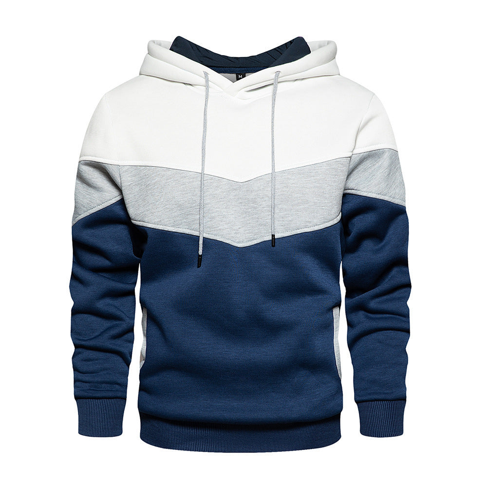 Men’s Color-Block Chevron Hoodie