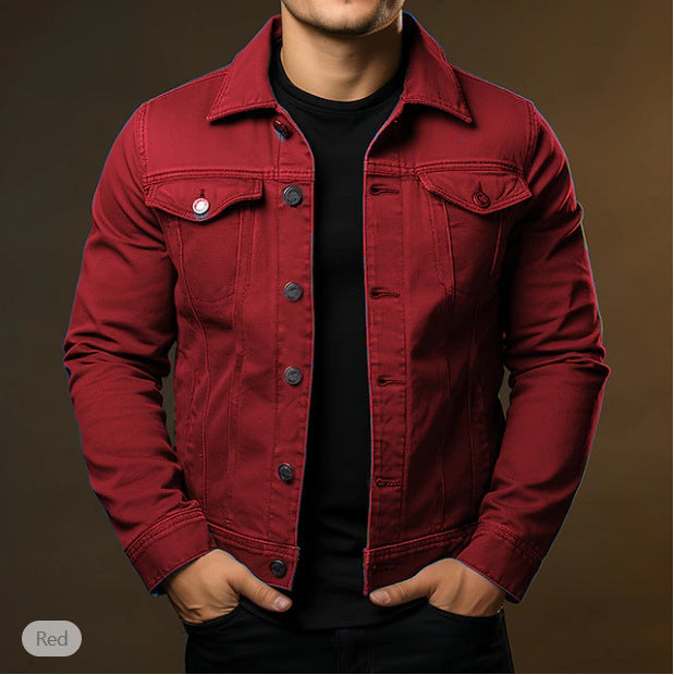 2026 New Solid-Colour Denim Jacket