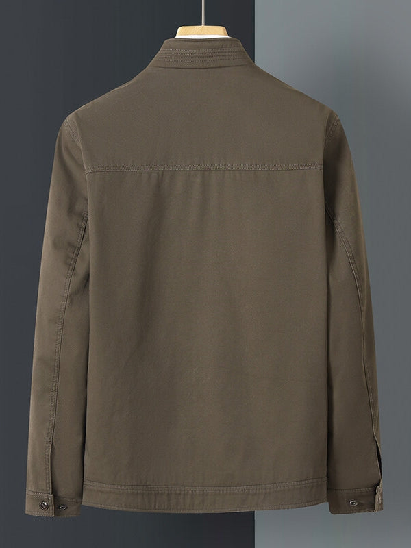 Men’s Classic Stand-Collar Full-Zip Jacket