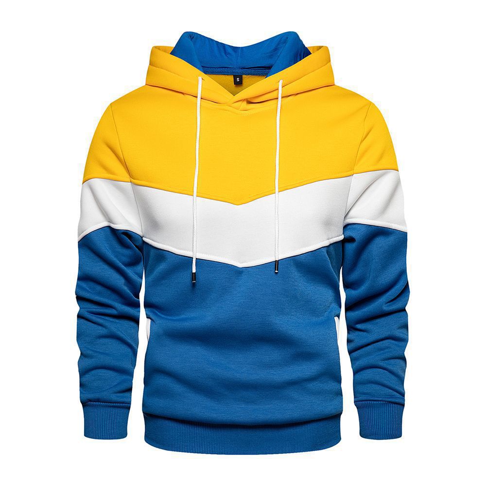 Men’s Color-Block Chevron Hoodie