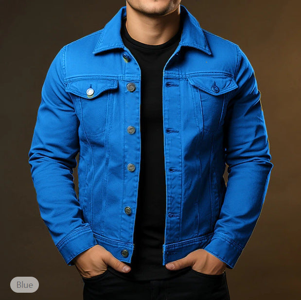2026 New Solid-Colour Denim Jacket