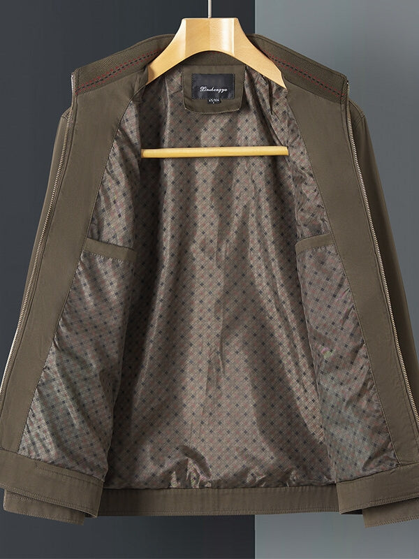 Men’s Classic Stand-Collar Full-Zip Jacket