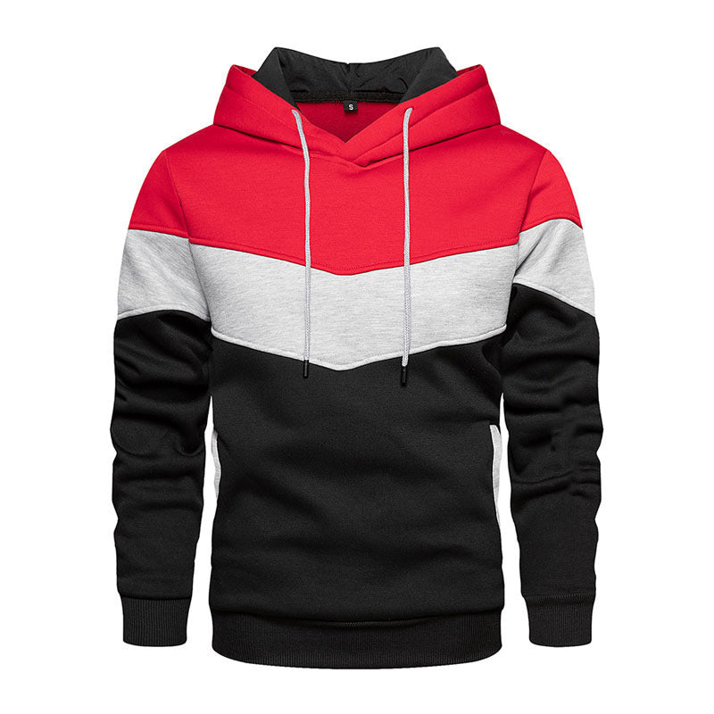 Men’s Color-Block Chevron Hoodie