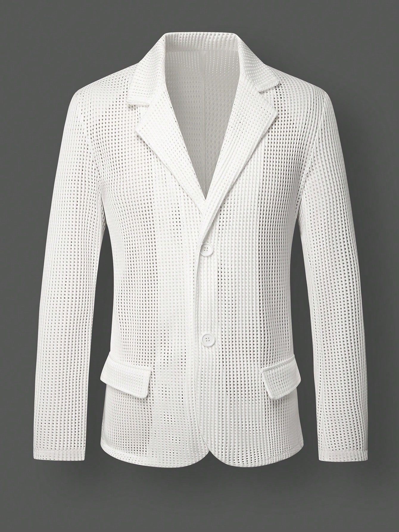 Men’s Perforated Mesh Blazer