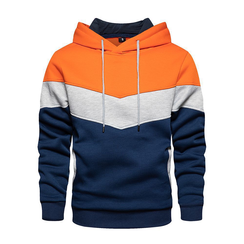 Men’s Color-Block Chevron Hoodie