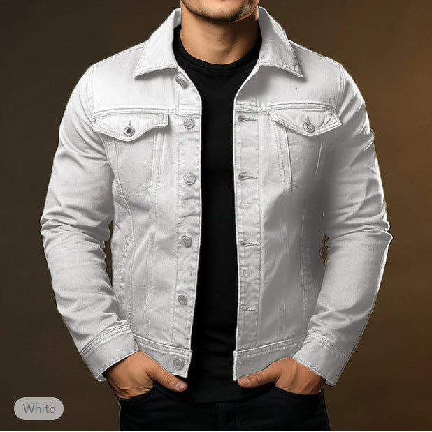 2026 New Solid-Colour Denim Jacket