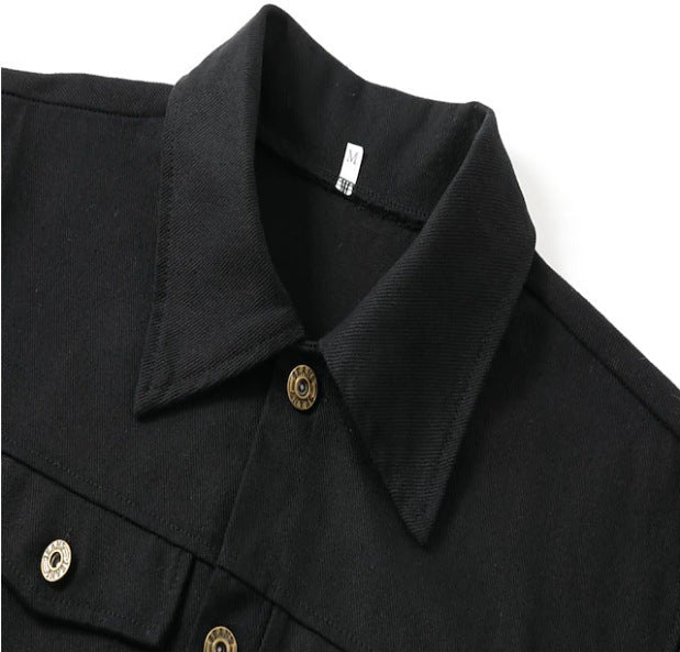 2026 New Solid-Colour Denim Jacket