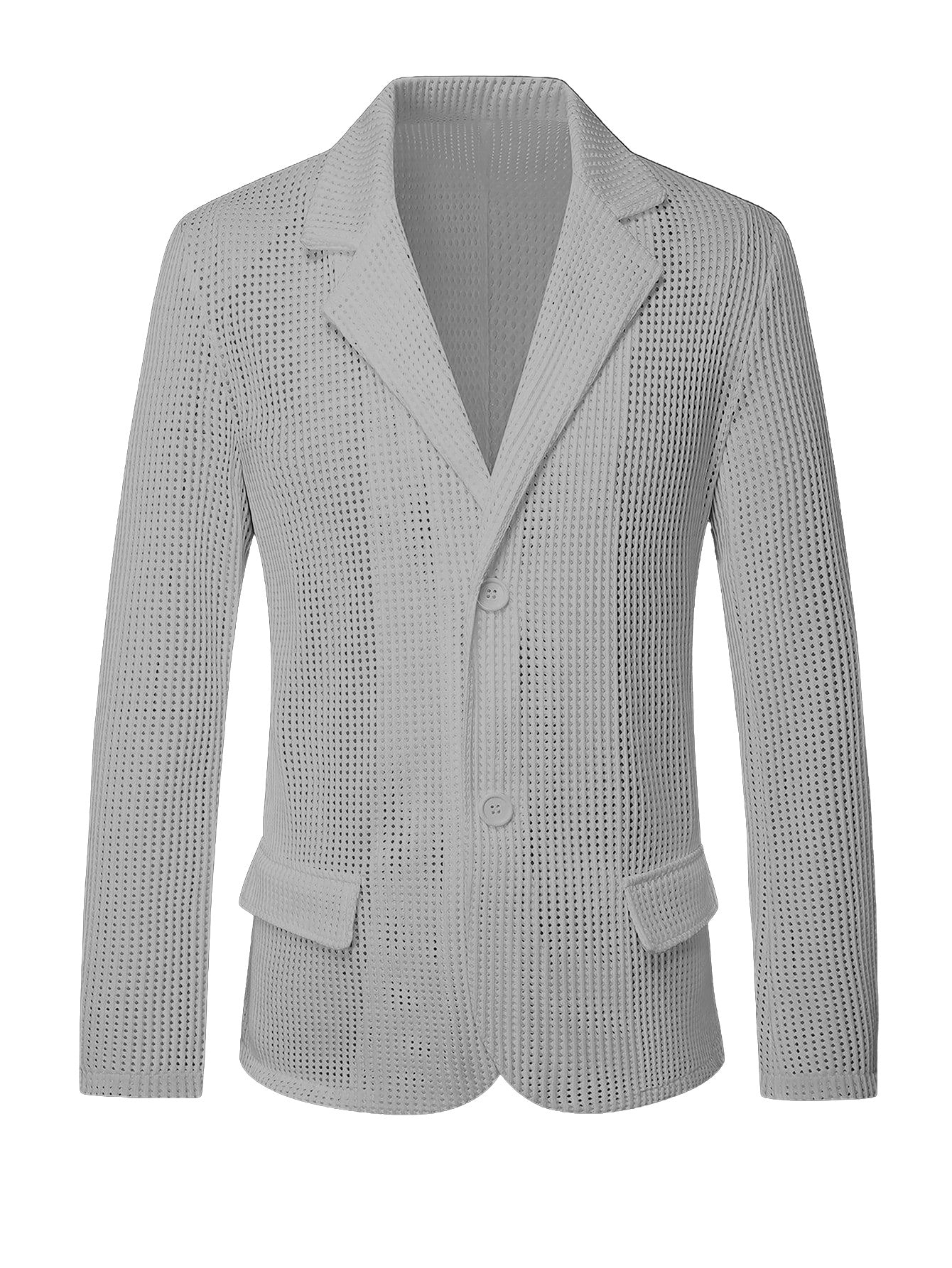 Men’s Perforated Mesh Blazer