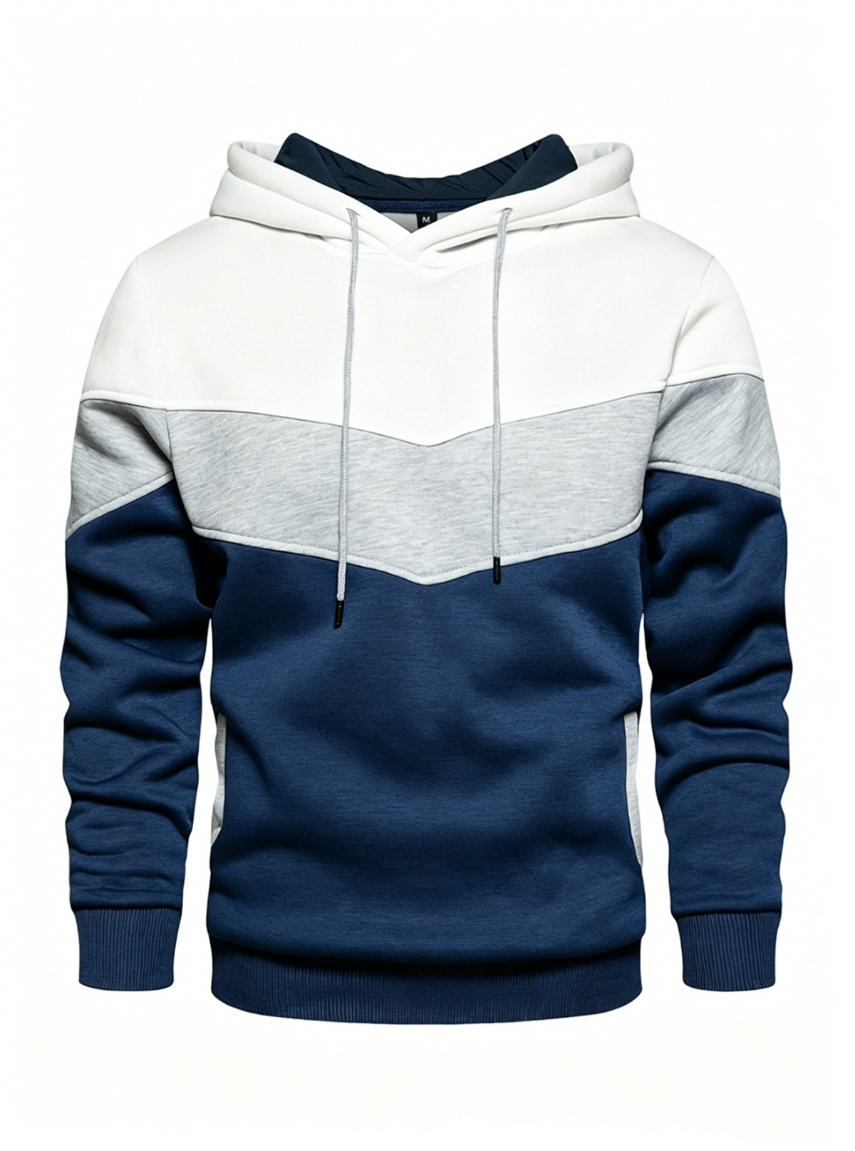Men’s Color-Block Chevron Hoodie