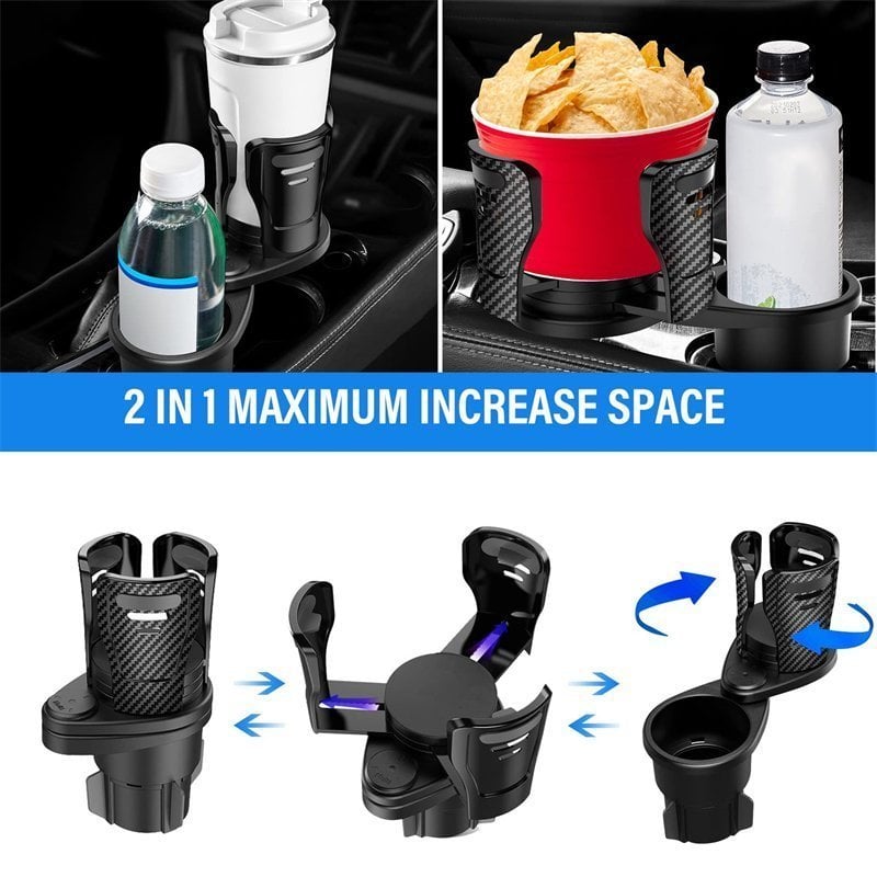 Dual Cup Holder Expander for Car