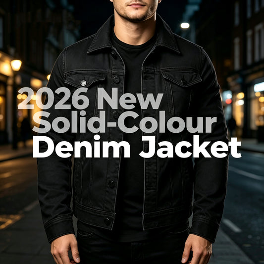 2026 New Solid-Colour Denim Jacket