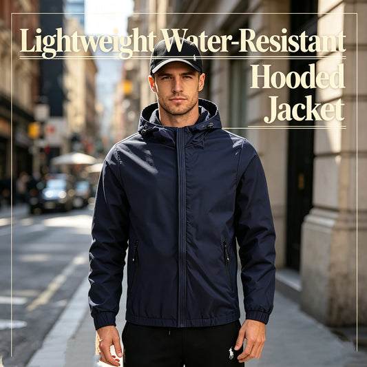Lightweight Water-Resistant Hooded Jacket