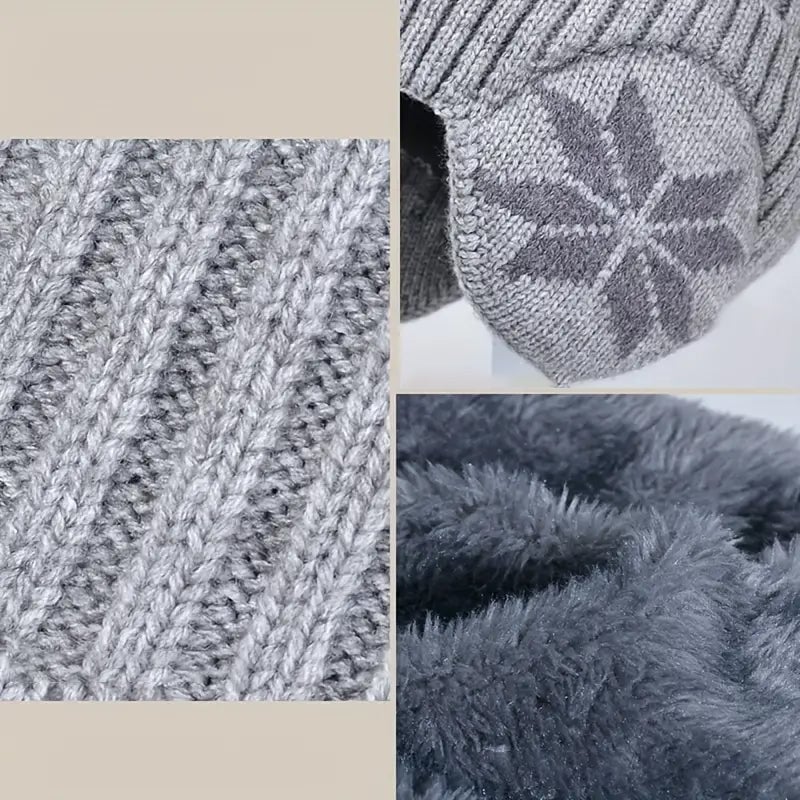 Kids Winter Fleece Scarf Suit