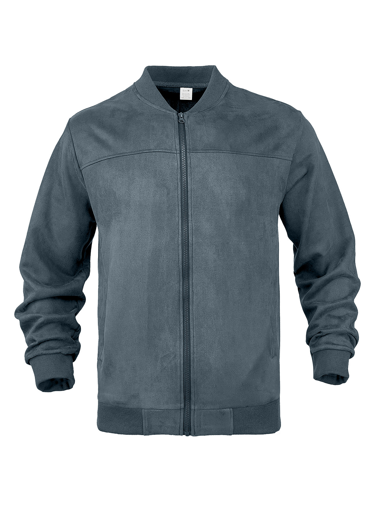 Men’s Suede-Look Bomber Jacket