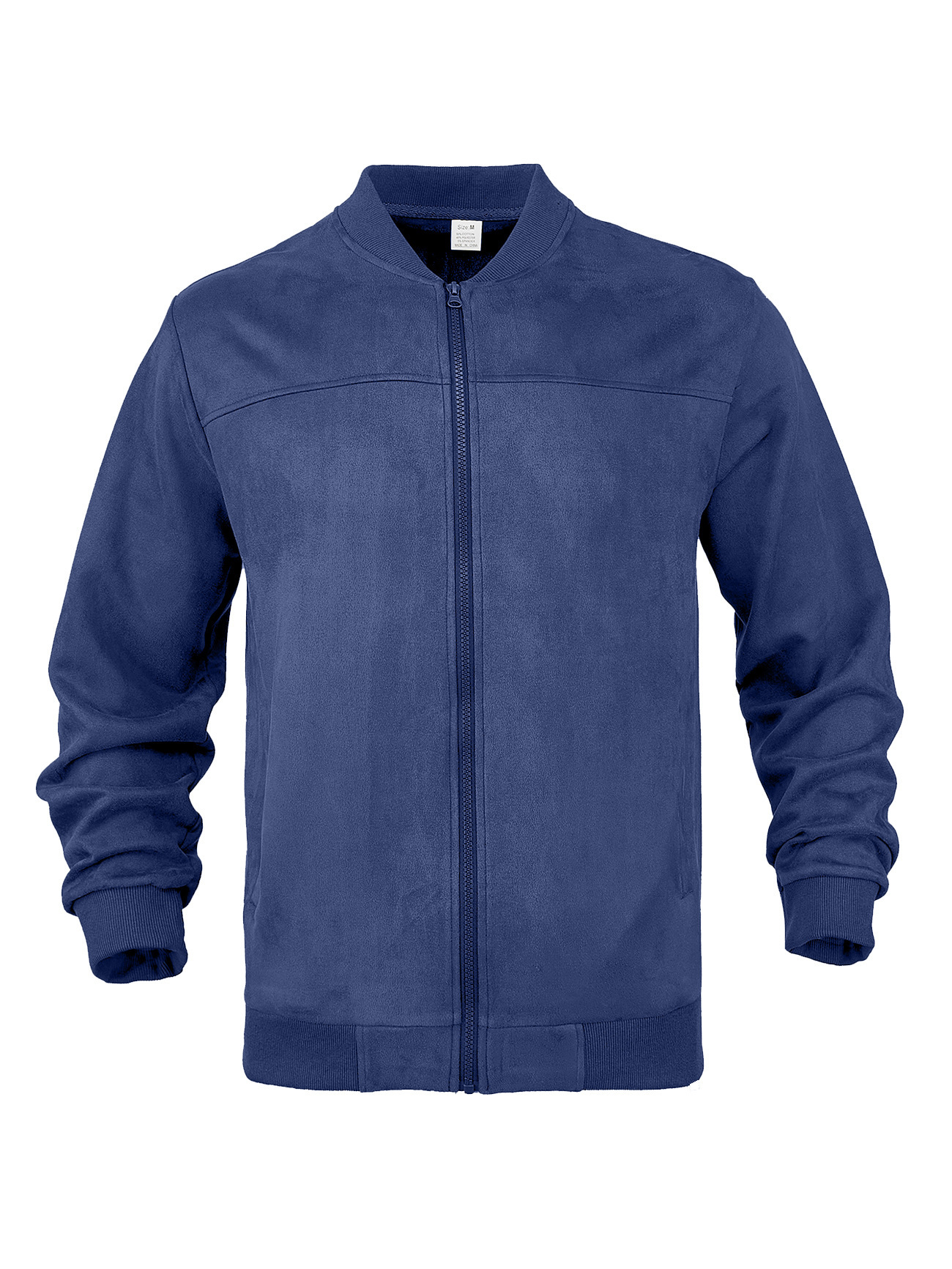 Men’s Suede-Look Bomber Jacket