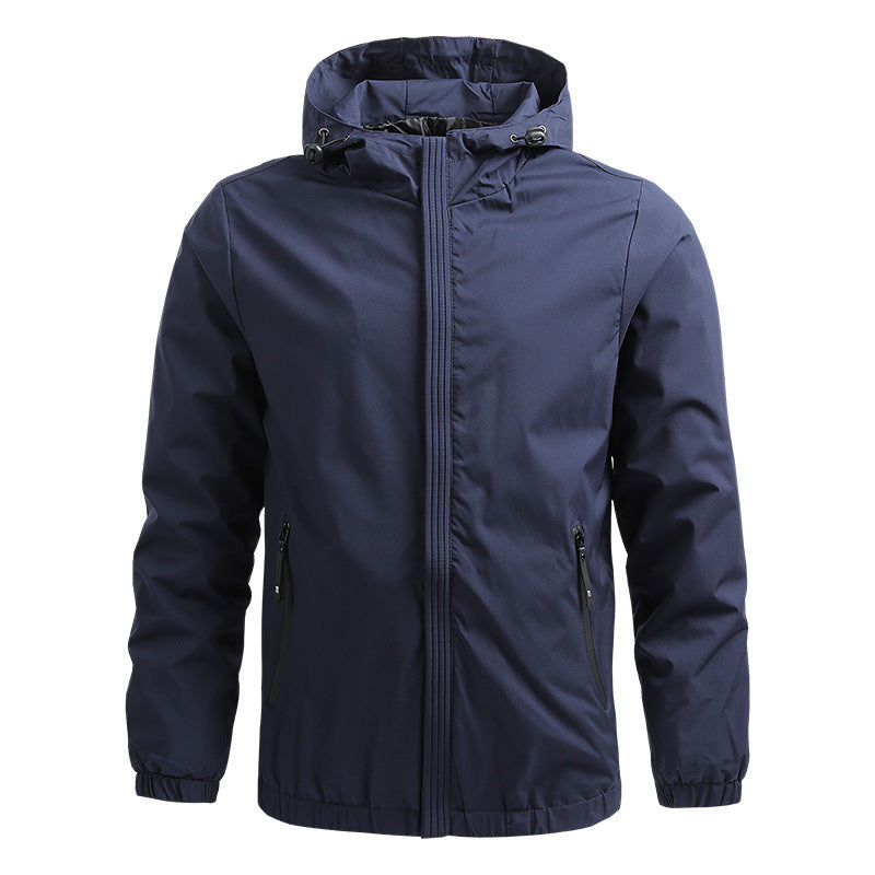 Lightweight Water-Resistant Hooded Jacket