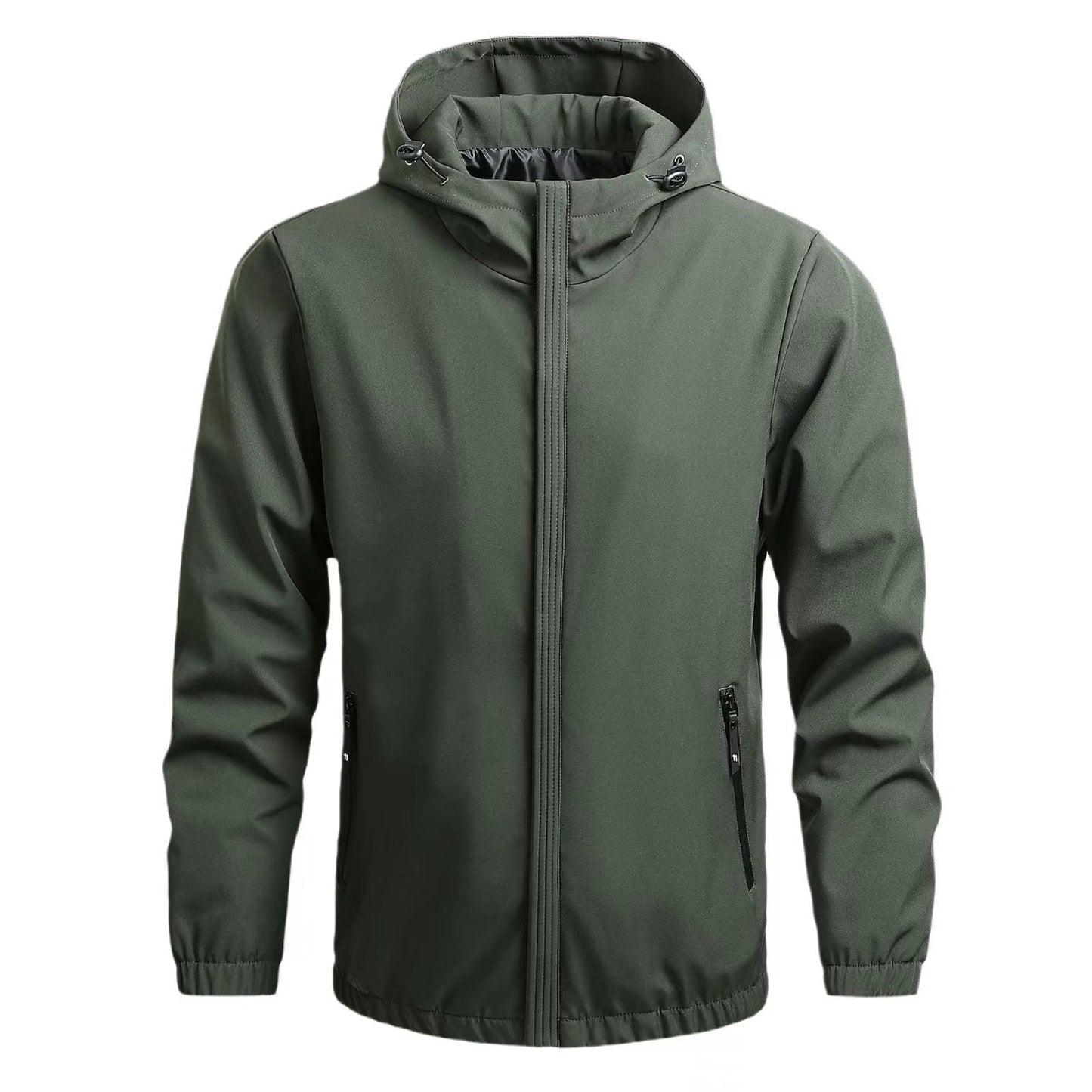Lightweight Water-Resistant Hooded Jacket