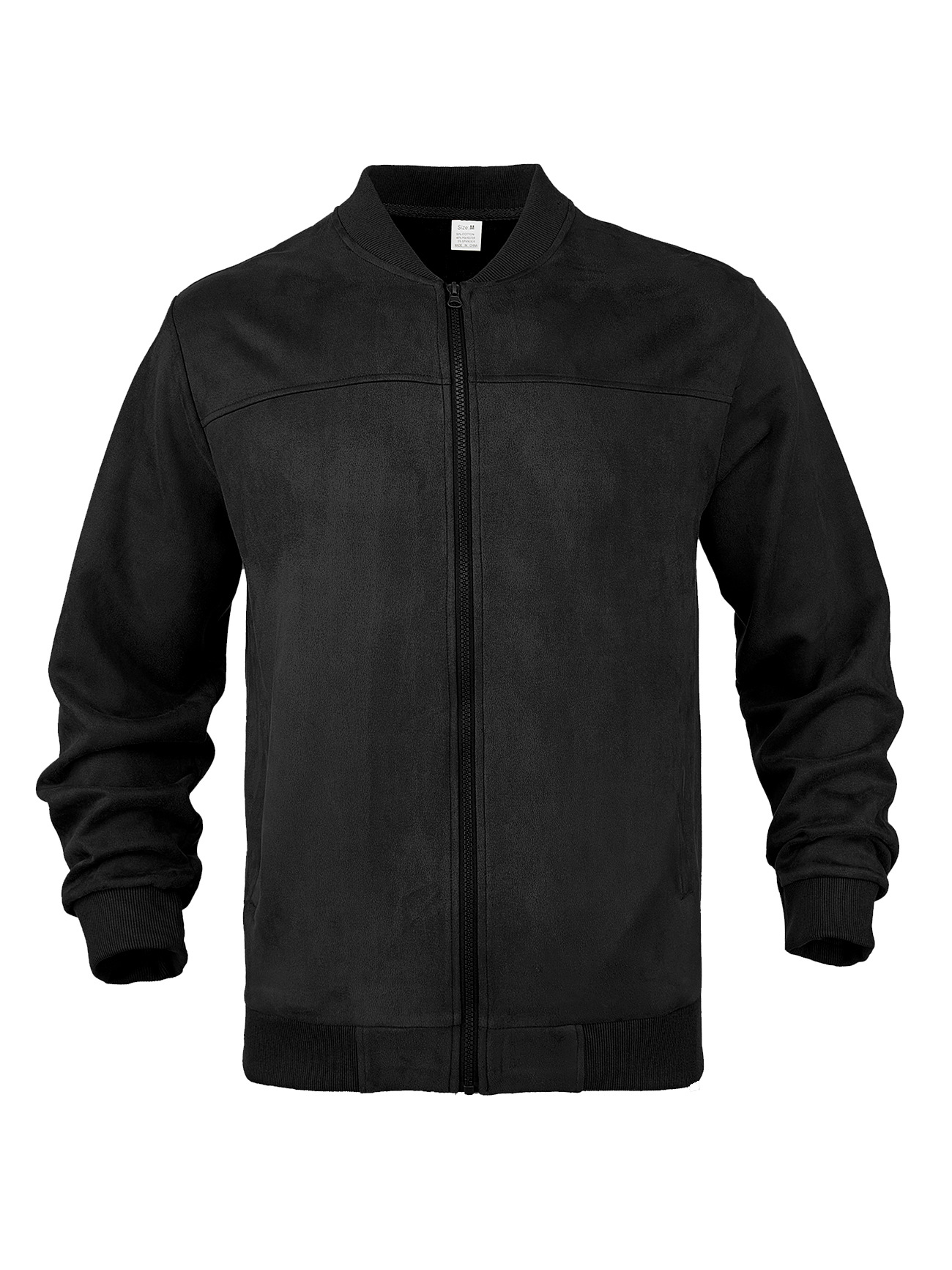 Men’s Suede-Look Bomber Jacket