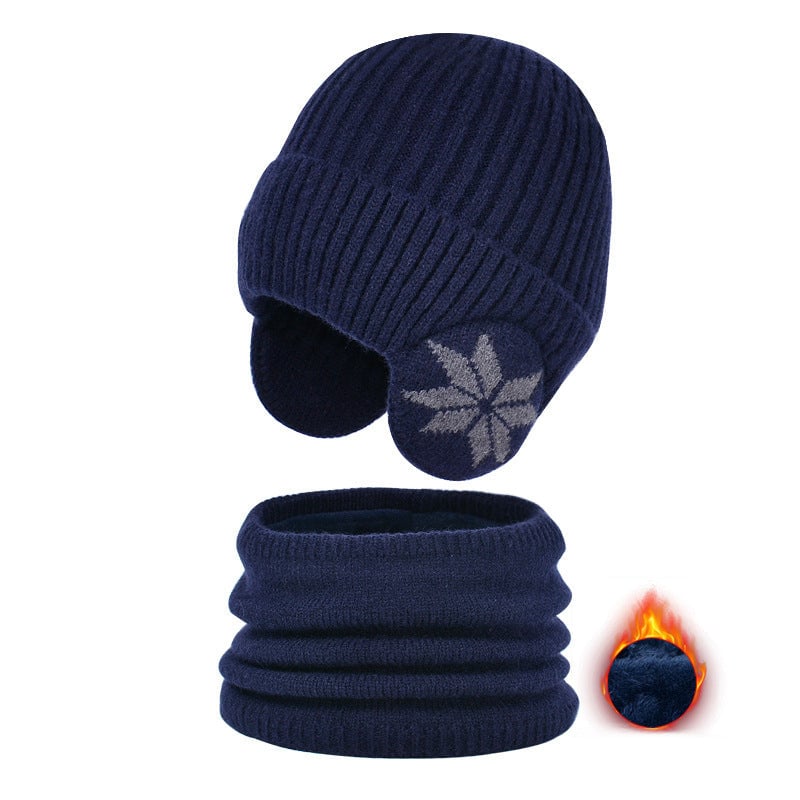Kids Winter Fleece Scarf Suit