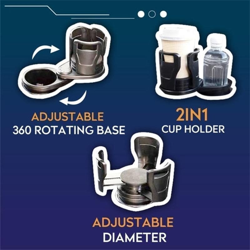 Dual Cup Holder Expander for Car