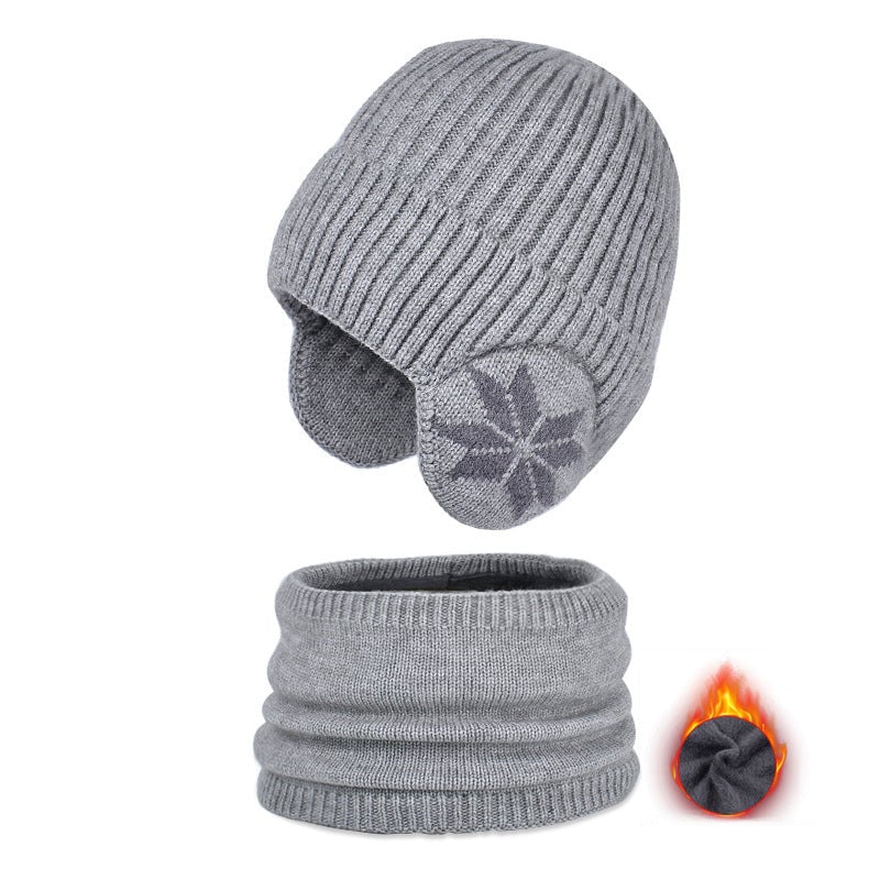 Kids Winter Fleece Scarf Suit