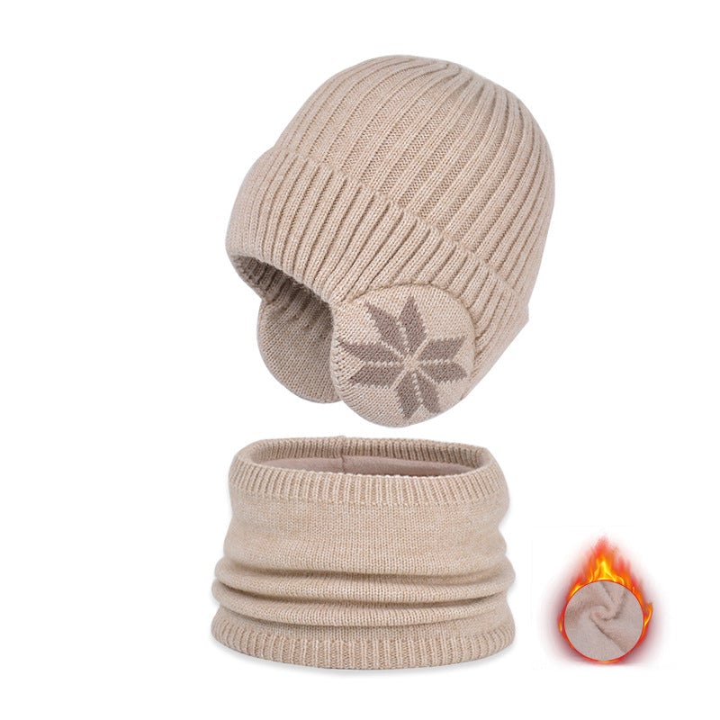 Kids Winter Fleece Scarf Suit
