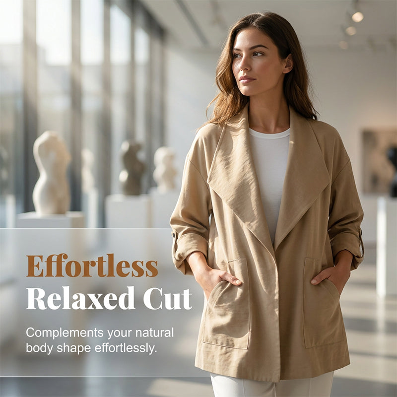 Women's Casual Vintage Lapel Jacket