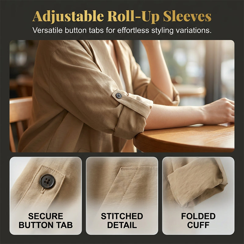Women's Casual Vintage Lapel Jacket