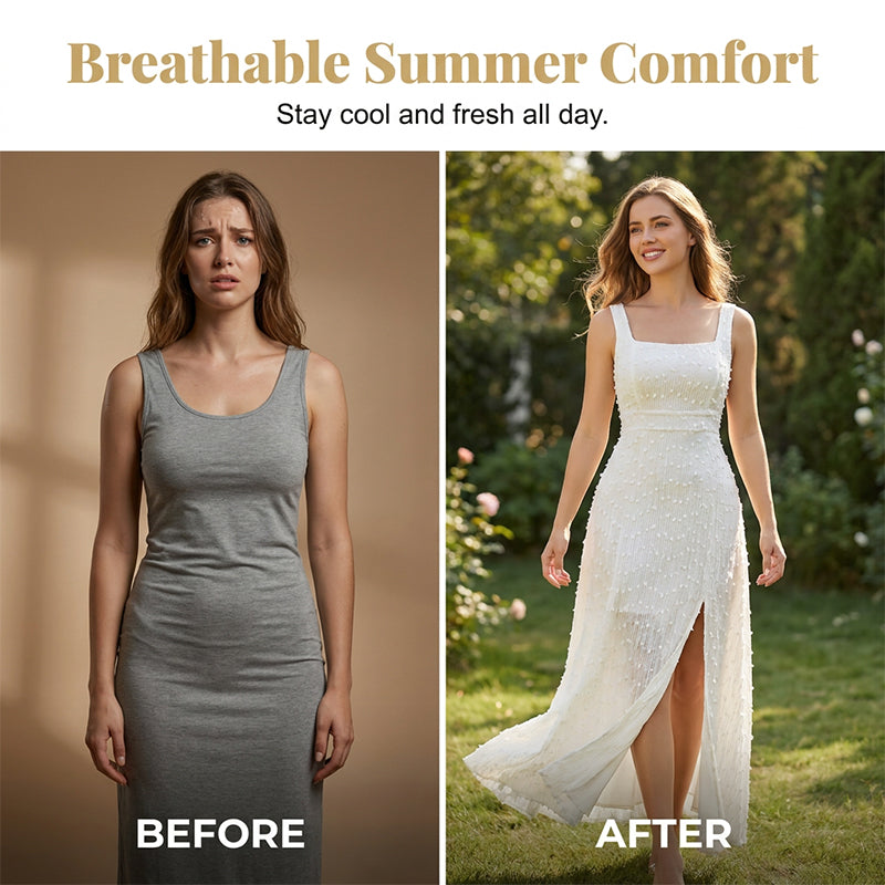 Women's Sleeveless Square Neck Split Maxi Dress