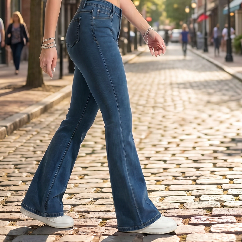 Women's Classic Slim Fit Stretch Flare Jeans