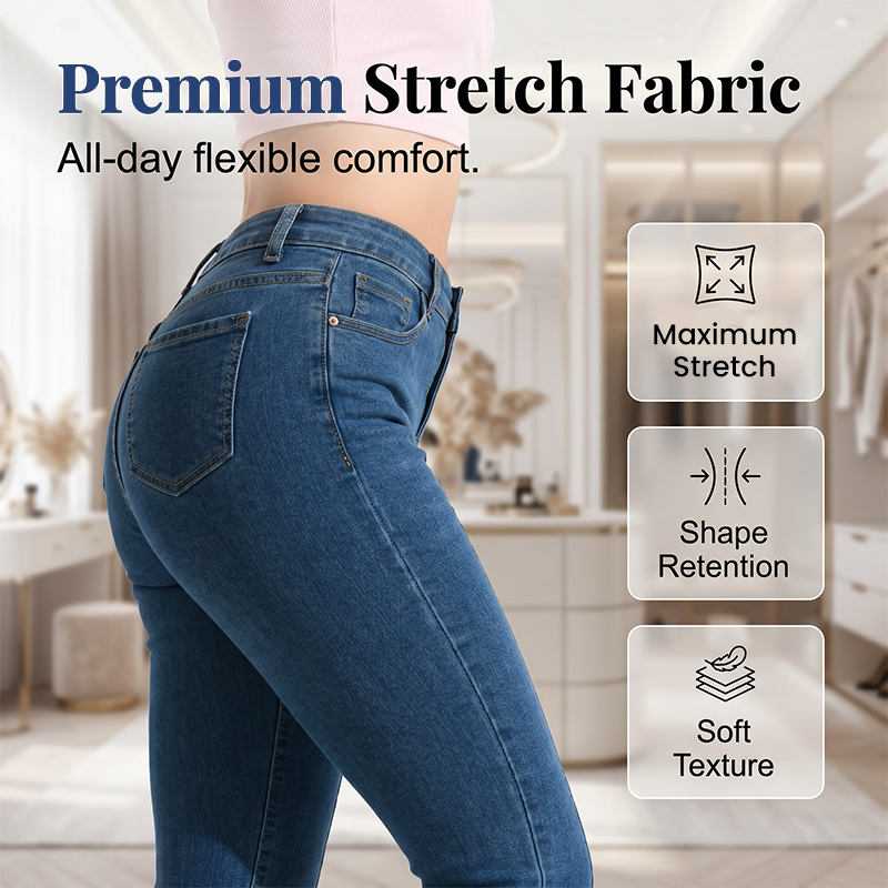 Women's Classic Slim Fit Stretch Flare Jeans