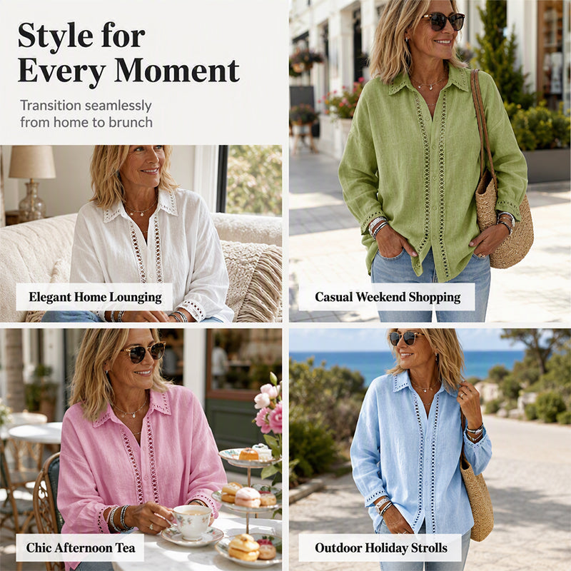 Women’s Casual Loose Long Sleeve Blouse